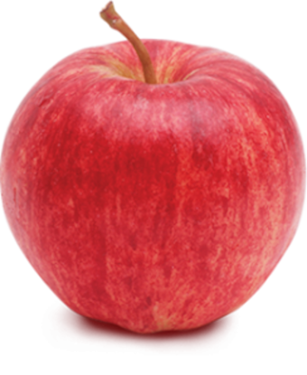 Manzana Gala roja-rosada estriada